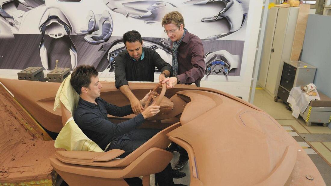Clay interior car design